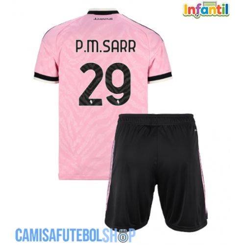 Camisa de time de futebol Juventus Pape Matar Sarr #29 Replicas 2º Equipamento Infantil 2026-27 Manga Curta (+ Calças curtas)